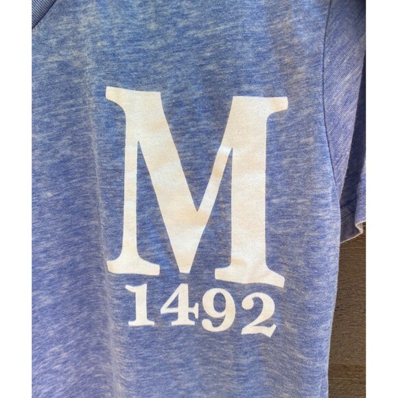 U.S.Vintage blue v-neck t-shirt lightweight and soft size XL - Picture 4 of 6